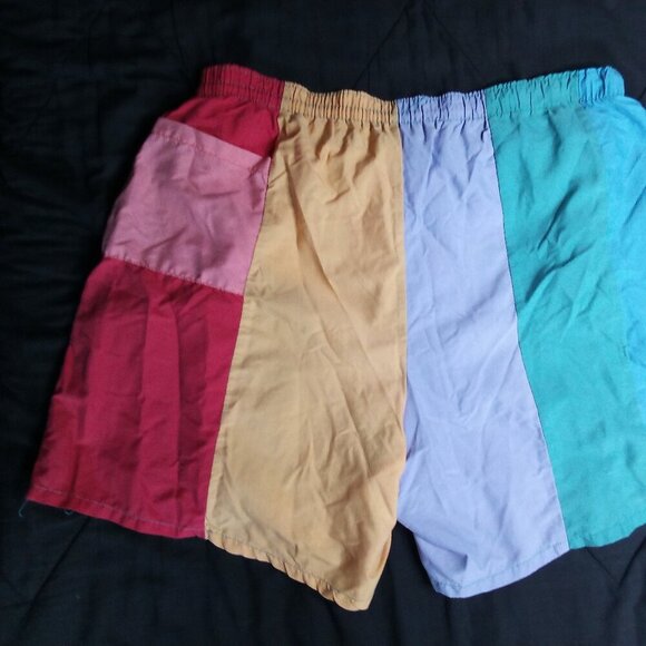 Vintage Zuma Beach Color Block Lined Swim Shorts - Picture 7 of 8